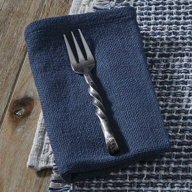 Tweed Burlap Napkin - Denim set of 6 Park Designs - The Fox Decor